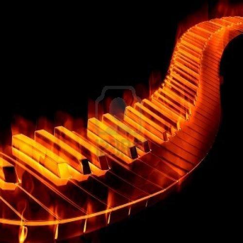 Flaming Piano