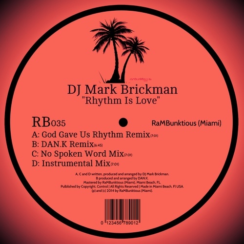 Dj Mark Brickman-Rhythm Is Love