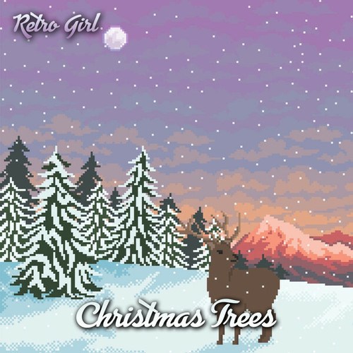 Retro Girl-Christmas Trees
