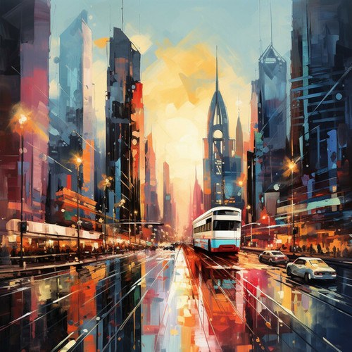 Urban Hues-Cityscape Canvas