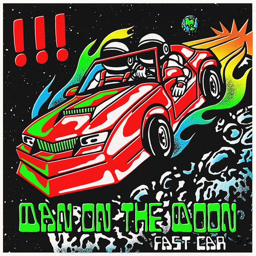 !!!, Meah Pace-Fast Car / Man on the Moon