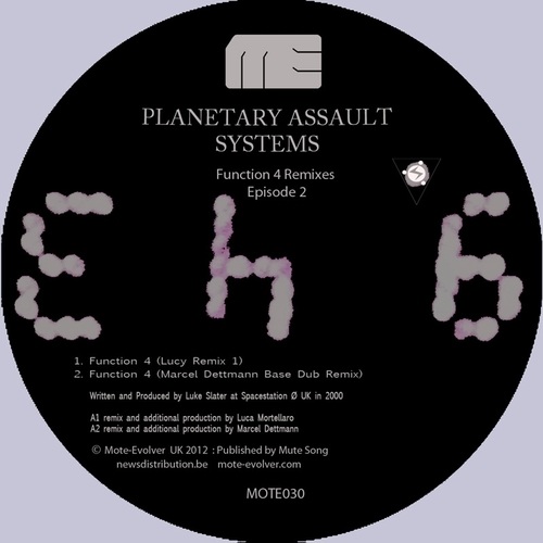 Planetary Assault Systems, Lucy, Marcel Dettmann, Shinedoe-Function 4 Remixes Episode 2