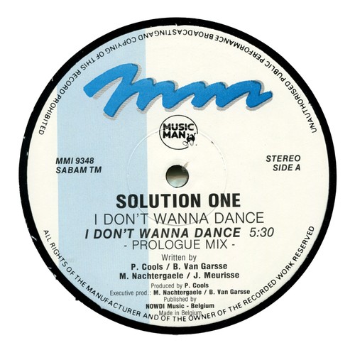 Solution One-I Don't Wanna Dance