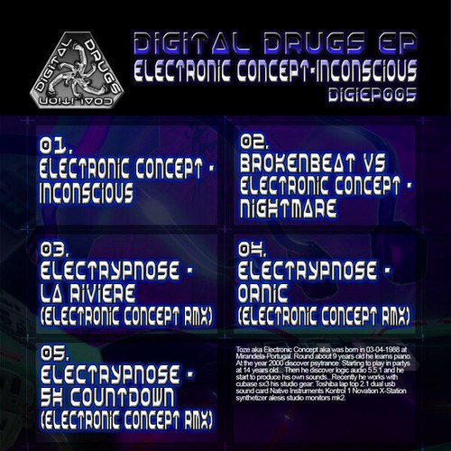 Electronic Concept, BrokenBeat, Electrypnose-Inconscious