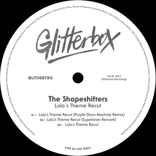 The Shapeshifters, Purple Disco Machine, Superlover-Lola's Theme Recut