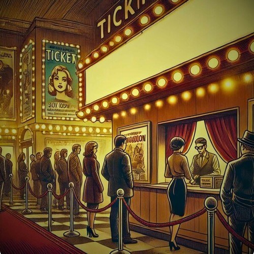 Old Cinema Queue