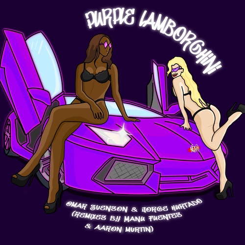 Omar Svenson, Jorge Hurtado, Manu Fuentes, Aaron Mvrtin-Purple Lamborghini