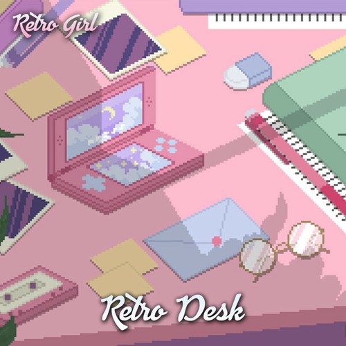 Retro Girl-Retro Desk