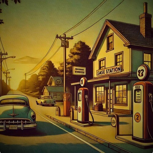 Retro Gas Station