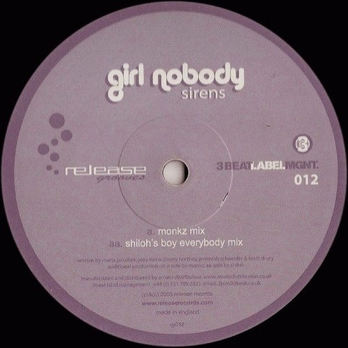 Girl Nobody-Sirens