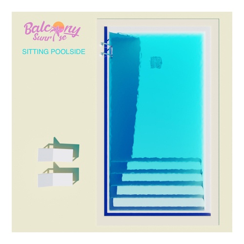 Balcony Sunrise-Sitting Poolside