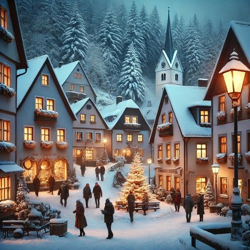 Snowy Village