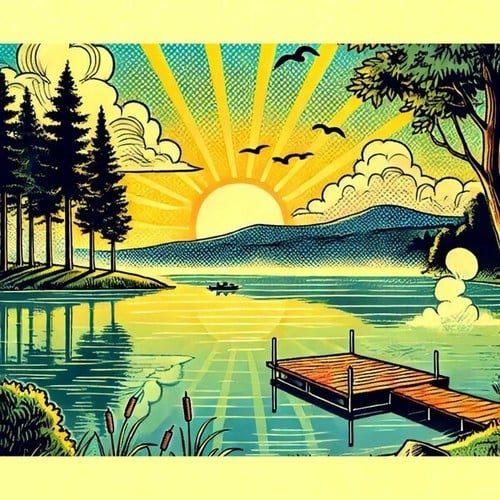 Softwaves Lofi-Sunset Lake Dreams