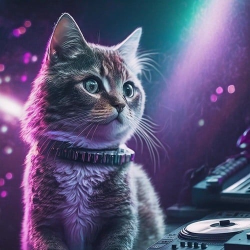 Tiny Disco Cat