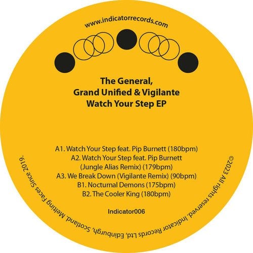 The General, Grand Unified & Vigilante, Pip Burnett, Jungle Alias, Vigilante-Watch Your Step EP